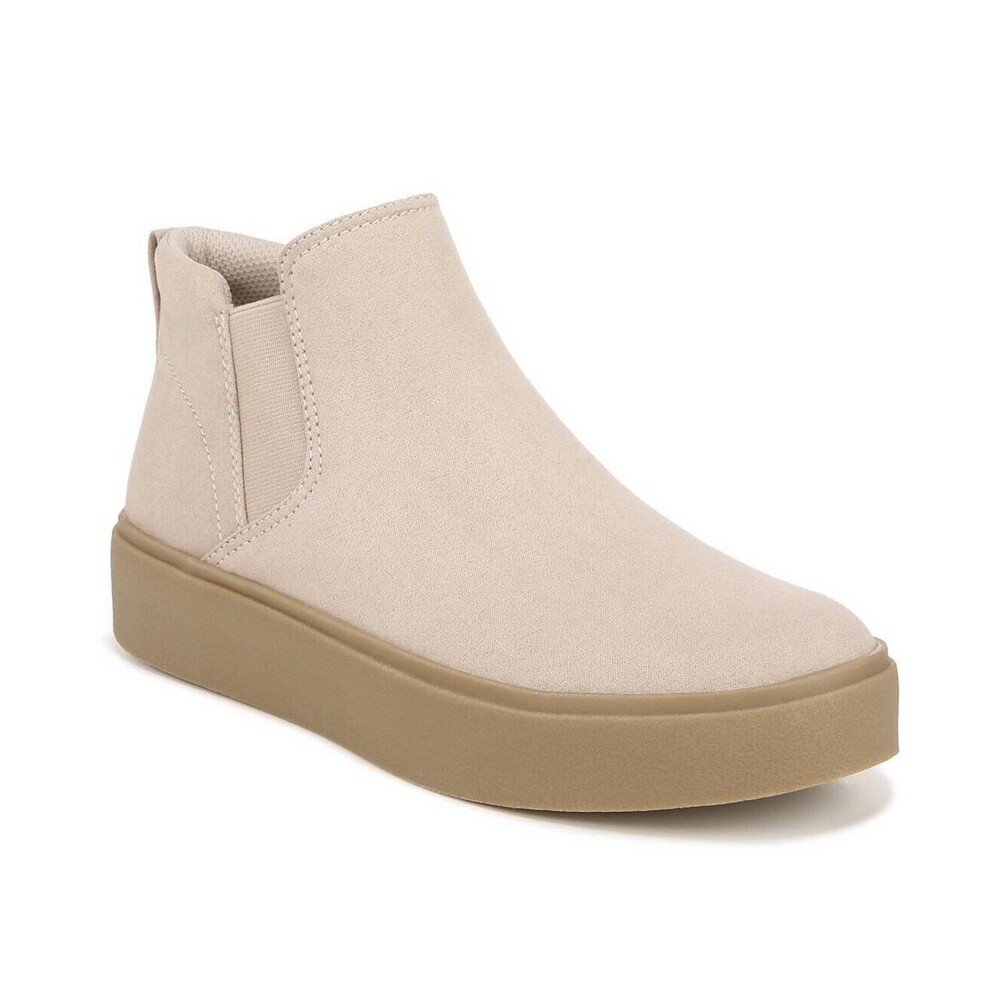 Dr. Scholl's Madison Boot Women's Sneaker Boots Size 6 Taupe Microfiber New Shoe